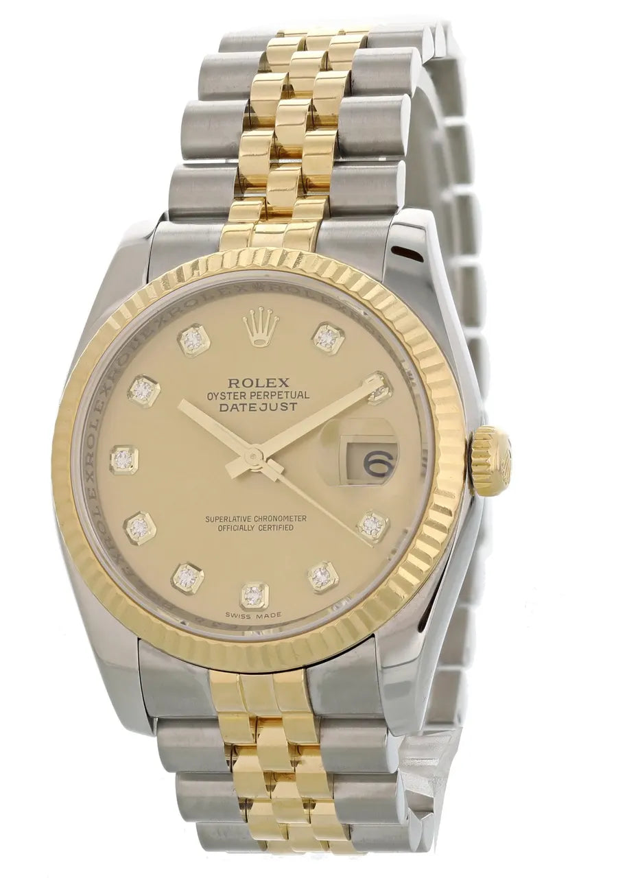 Rolex Two-Tone Diamond Watch