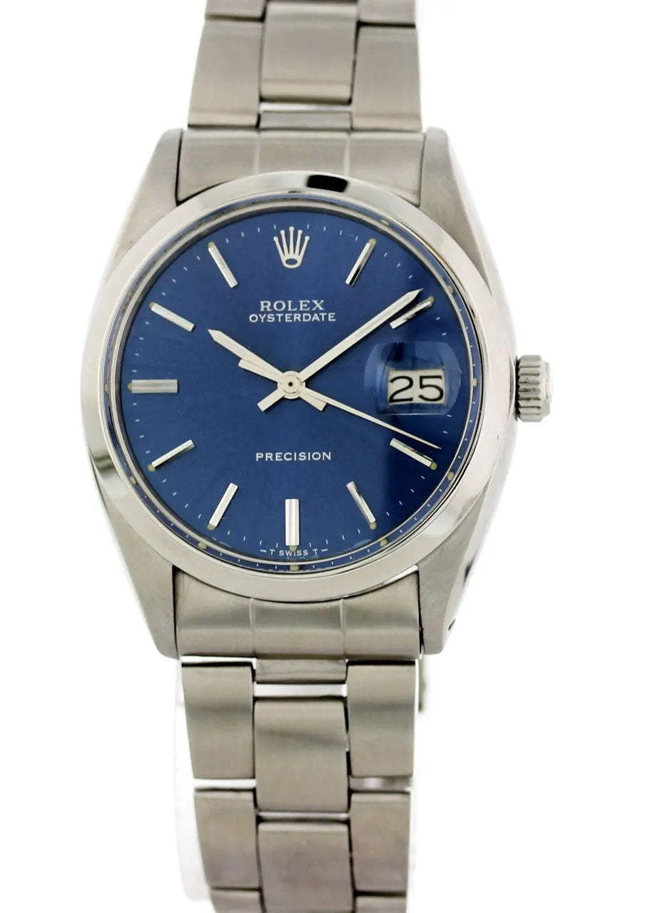 oysterdate Rolex Blue Dial Watch